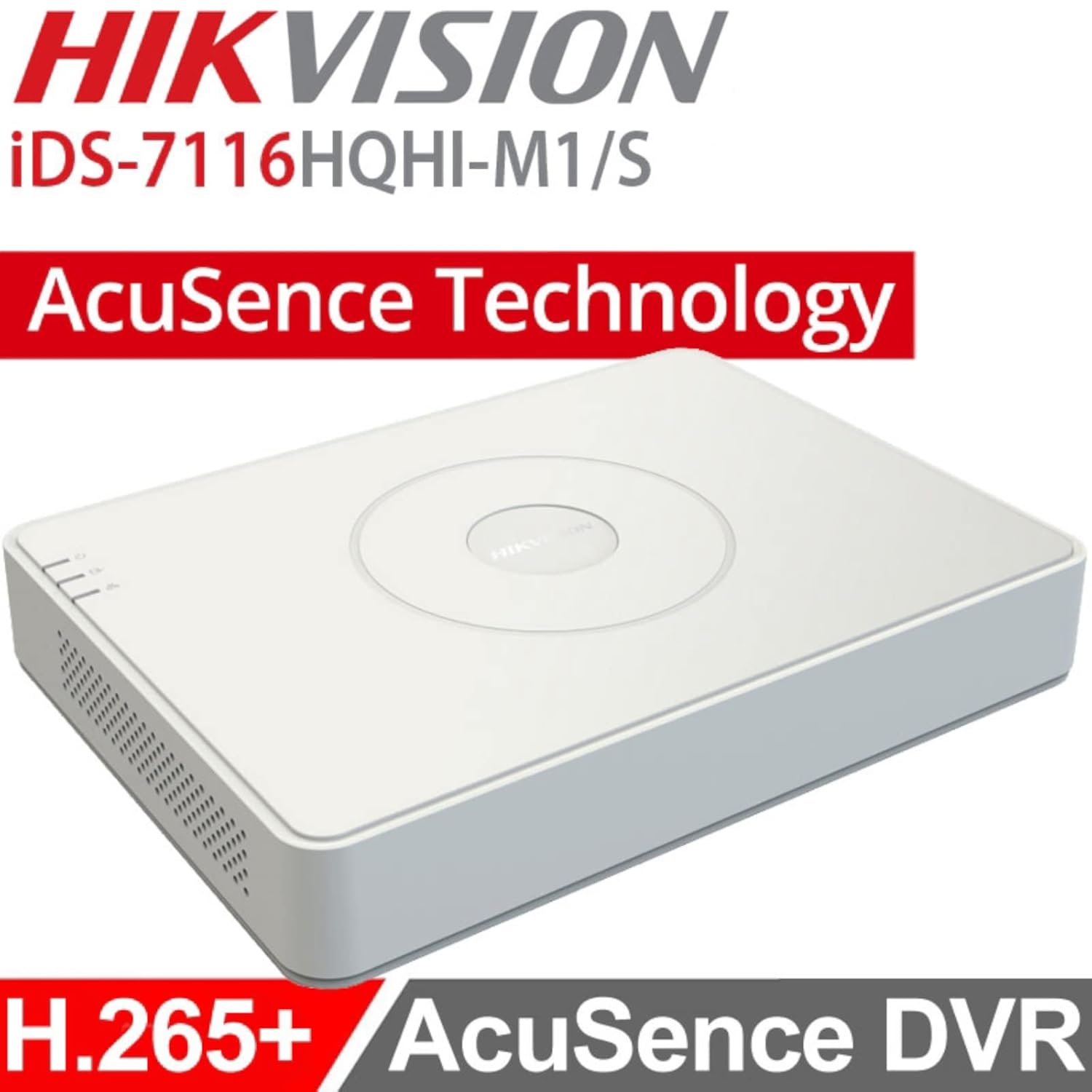 Hikvision 16-ch 1080p Mini 1U H.265 AcuSense DVR