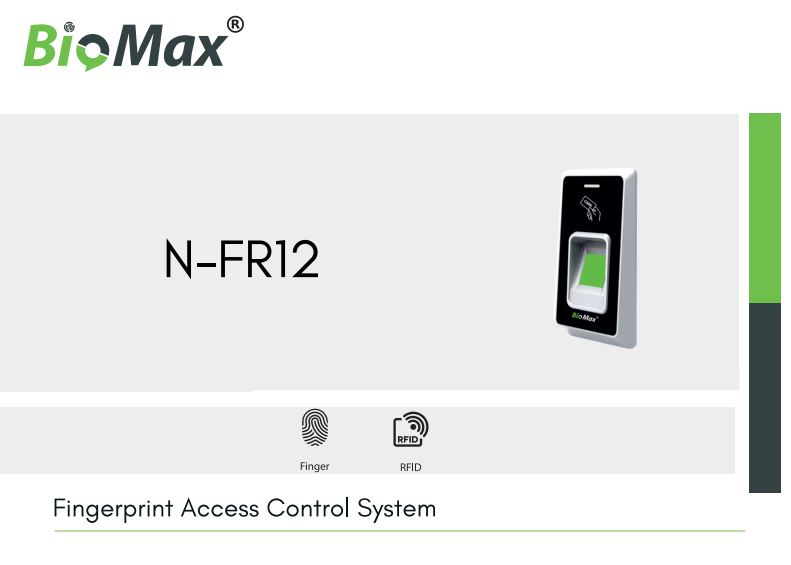 Biomax Fingerprint & RFID Exit Reader N-FR12