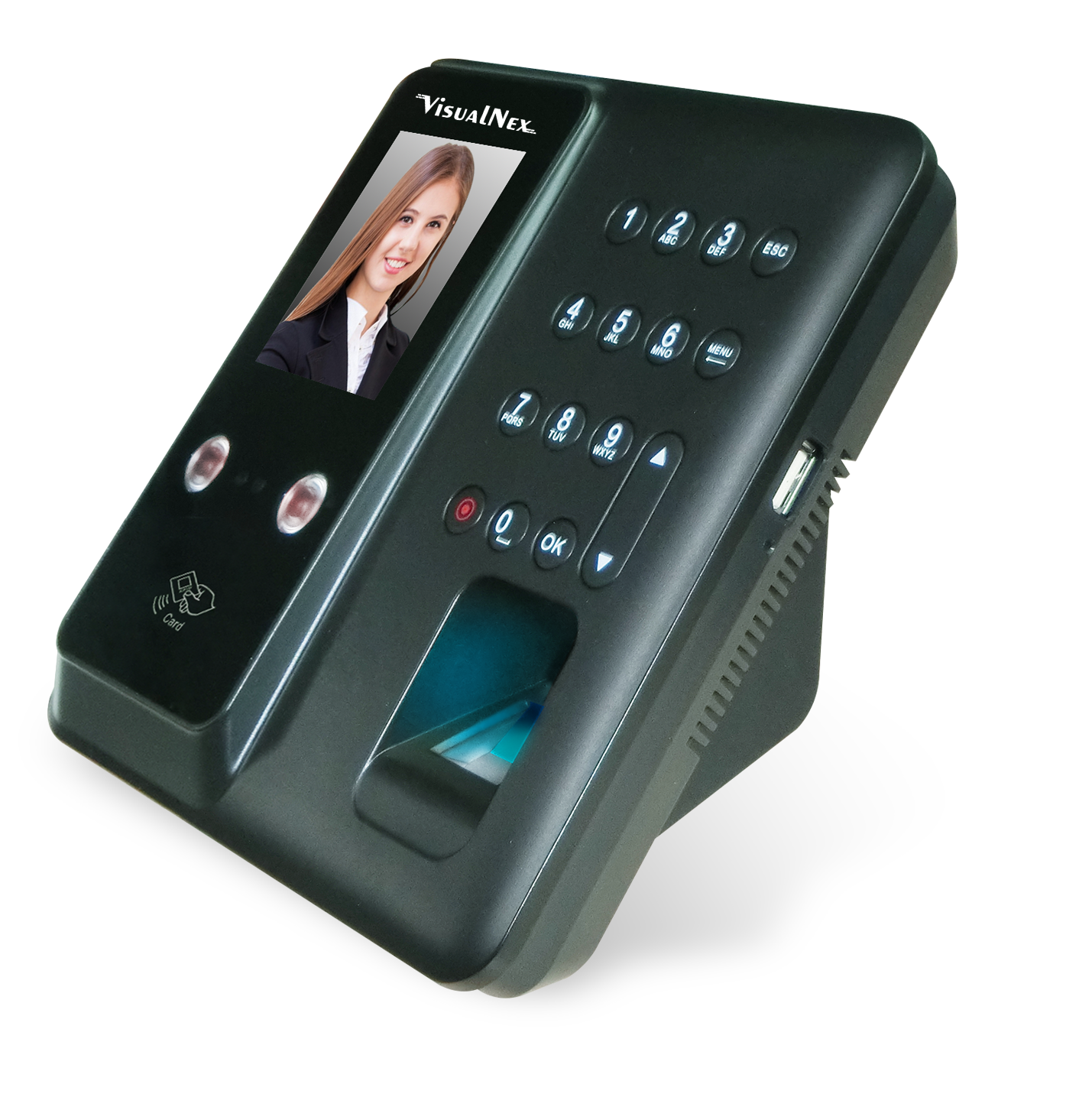 VisualNex Face+Finger Biometric Attendance Device 