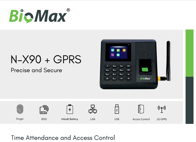 Biomax Time Attendance and Access Control